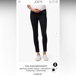 NWT Joe's Jeans Nighttime Maternity Skinny Pants